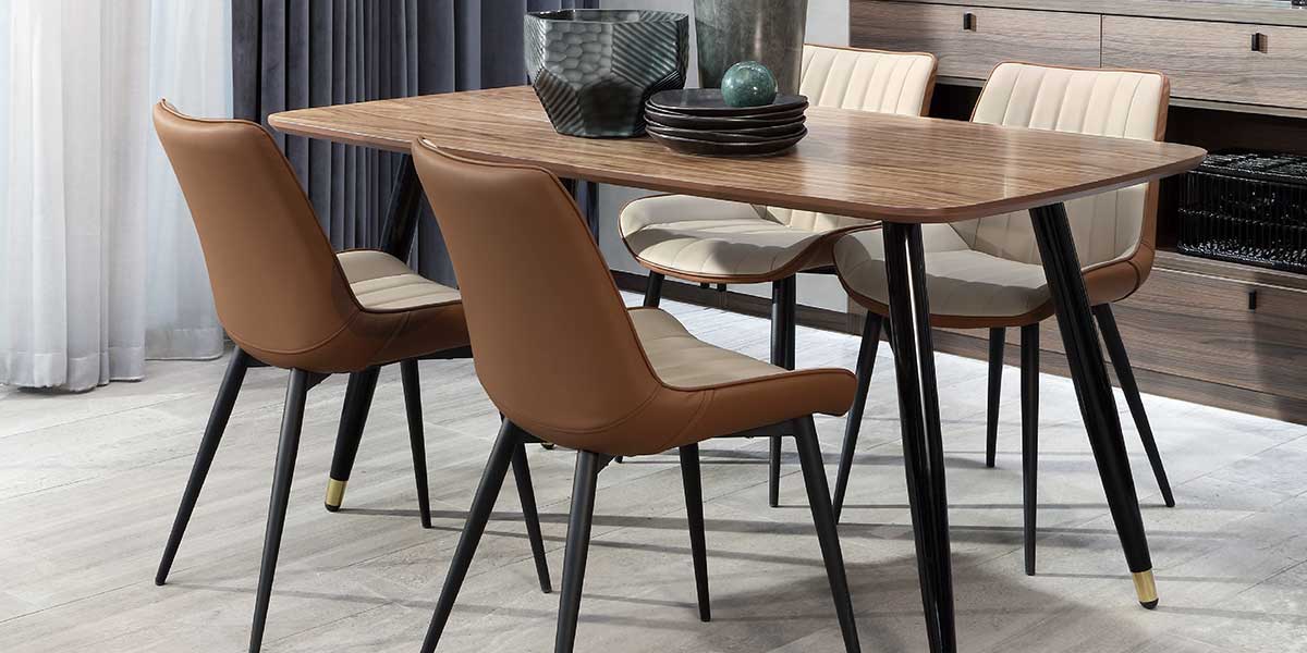 Natural Wood Veneer Dining Table OT-0119013