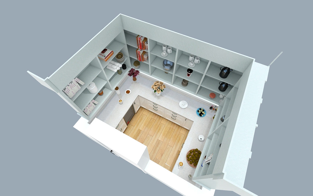 Walk In Pantry Custom Cabinets