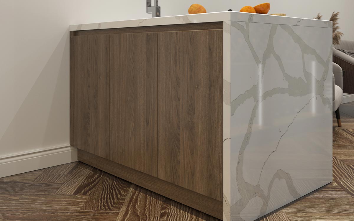 L Shaped Home Bar Wine cabinets