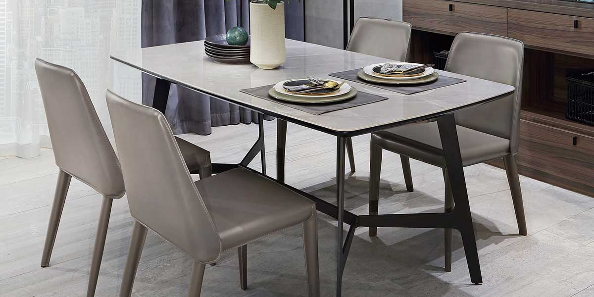 Modern Gray Dining Room Table OT-0120045