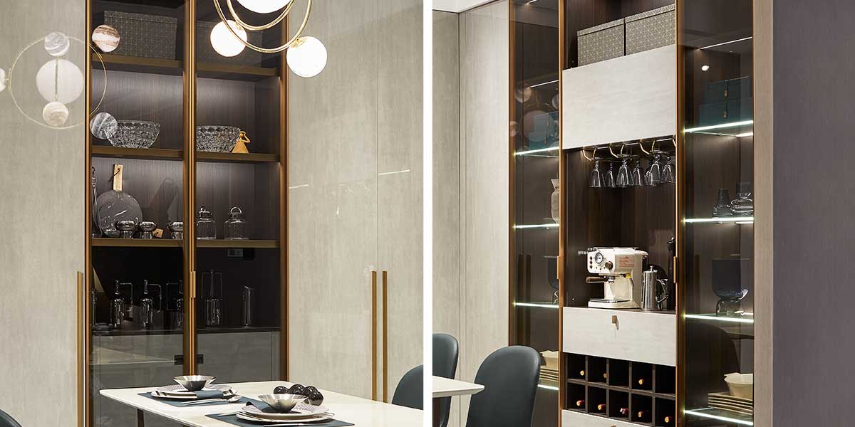 Side Cabinet in High Gloss UV Lacquer Finish 