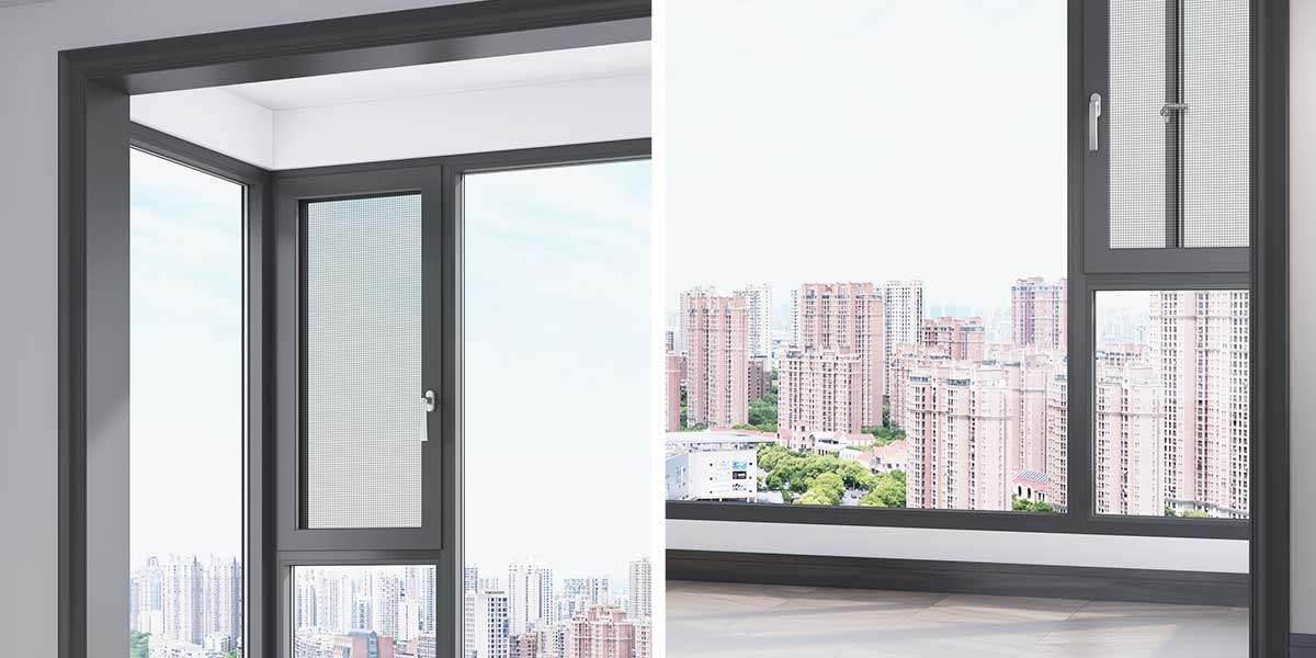 Integrated Gauze Aluminum Window NC19048