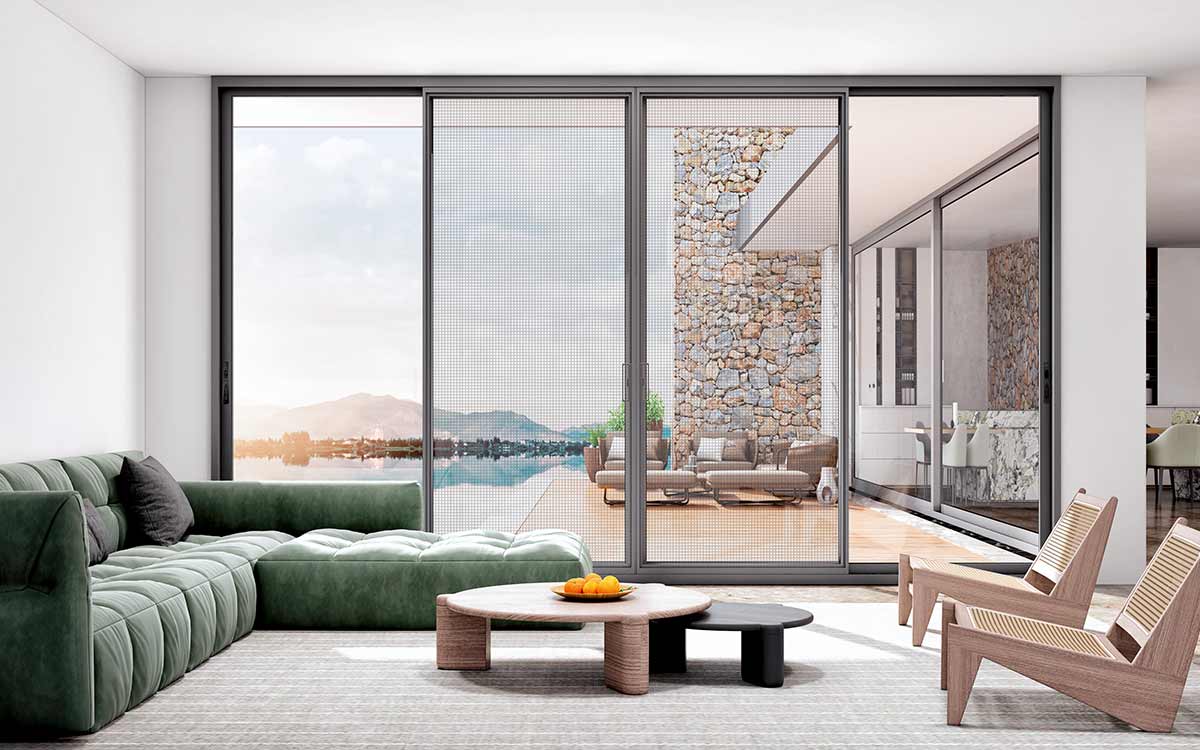 Slim Patio Doors with Screens ESD175L