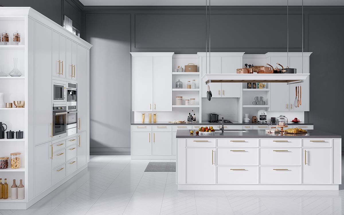 Slim Shaker RTA Cabinets Modern Style