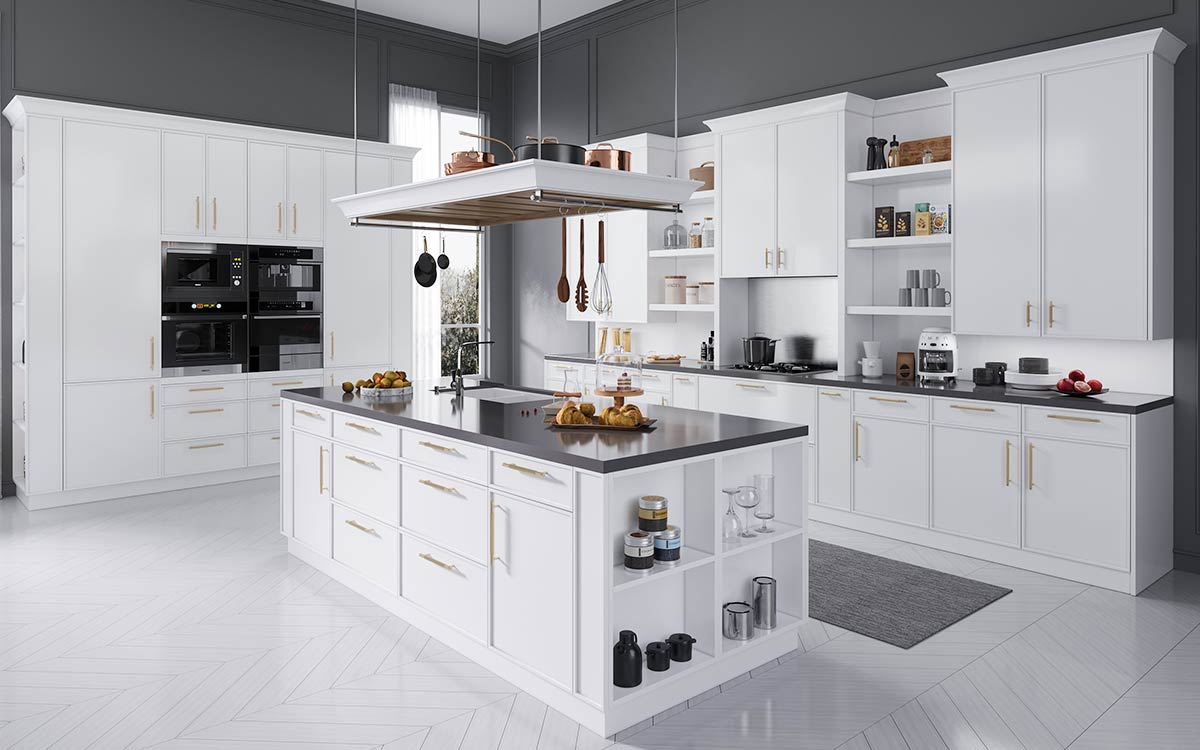 Slim Shaker RTA Cabinets Modern Style