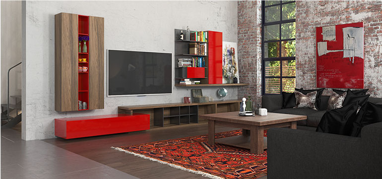 Modern Industrial Style Lacquer Villa Furniture OB16-Villa05
