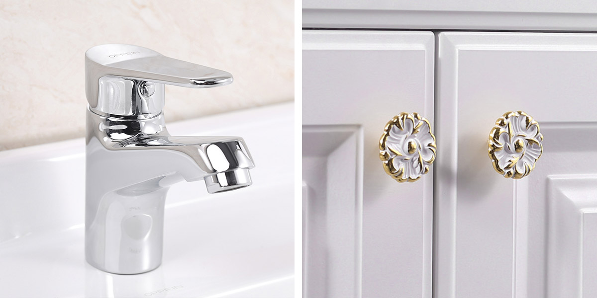 bathroom cabinet faucet