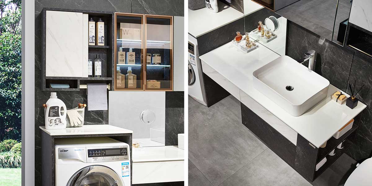 Bathroom and Laundry Cabinet in Laminate Finish