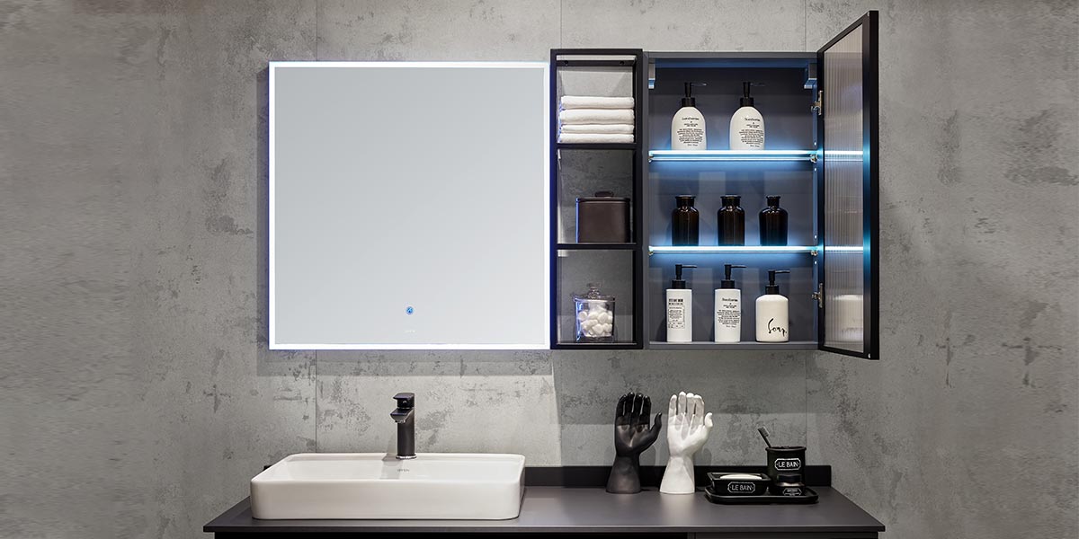Modern Wall-mounted Bathroom Cabinets Set OBV21-008
