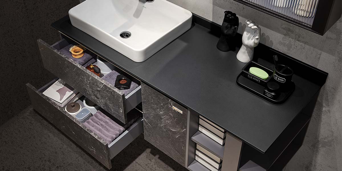 Modern Wall-mounted Bathroom Cabinets Set 