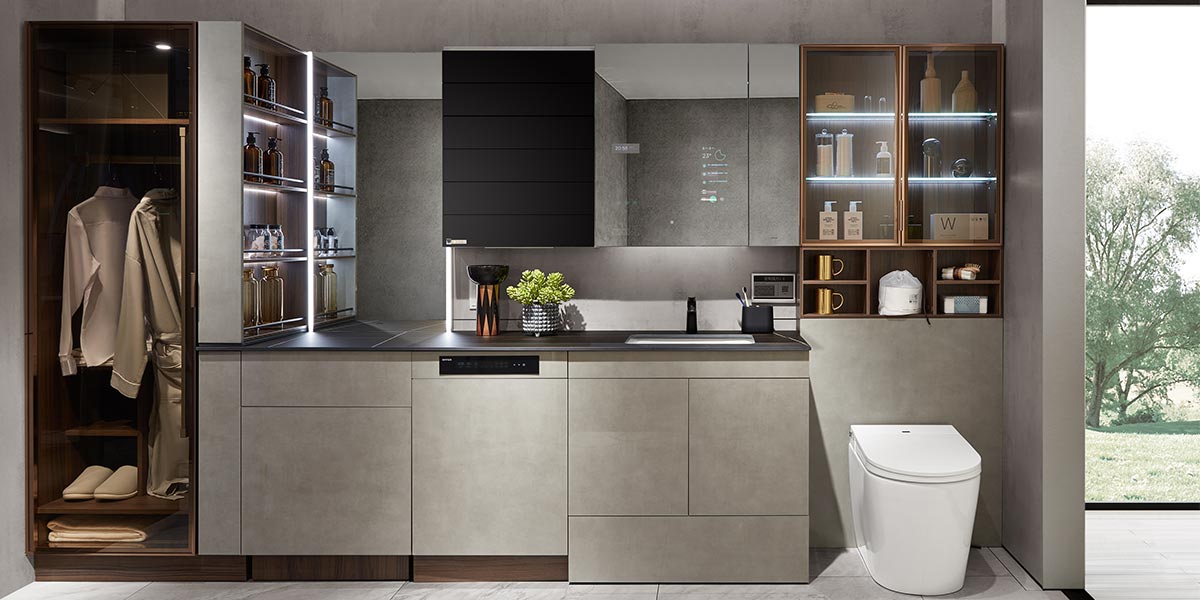 High Gloss Bathroom Vanity Modern Style OBV21-014