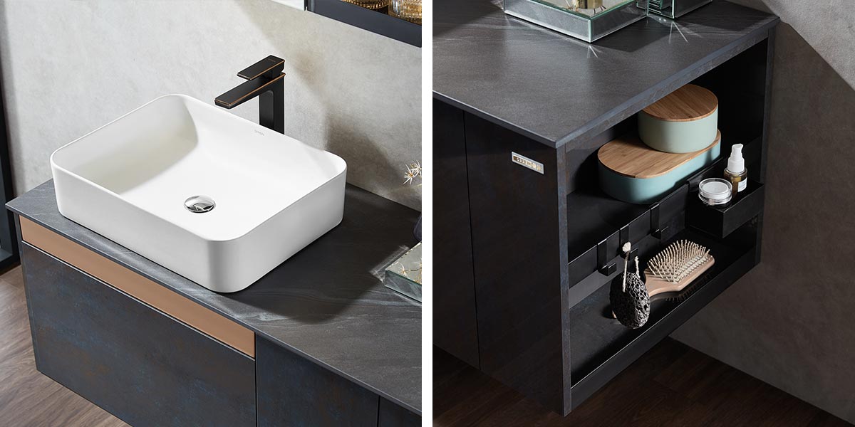 Single Floating Lacquer Bathroom Vanity