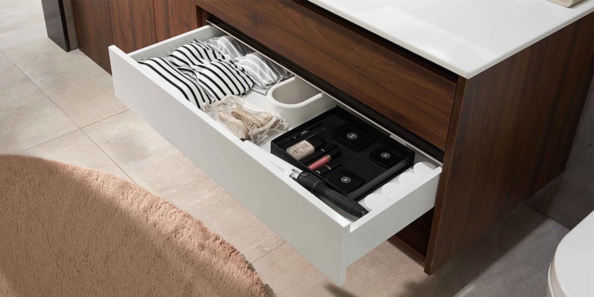 bathroom cabinet drawer
