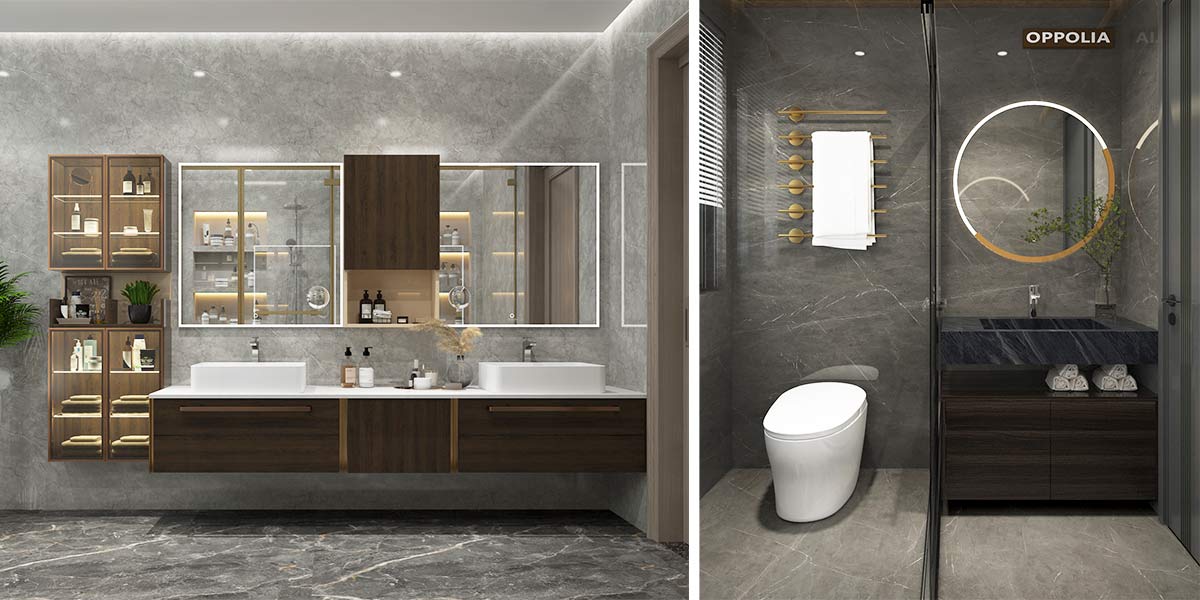 Double Bathroom Vanity with Sink