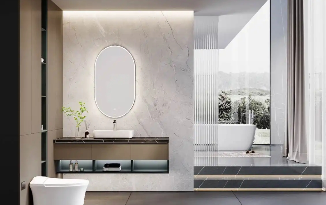 Modern Bathroom Vanity with Toilet Cabinets BLWY23004
