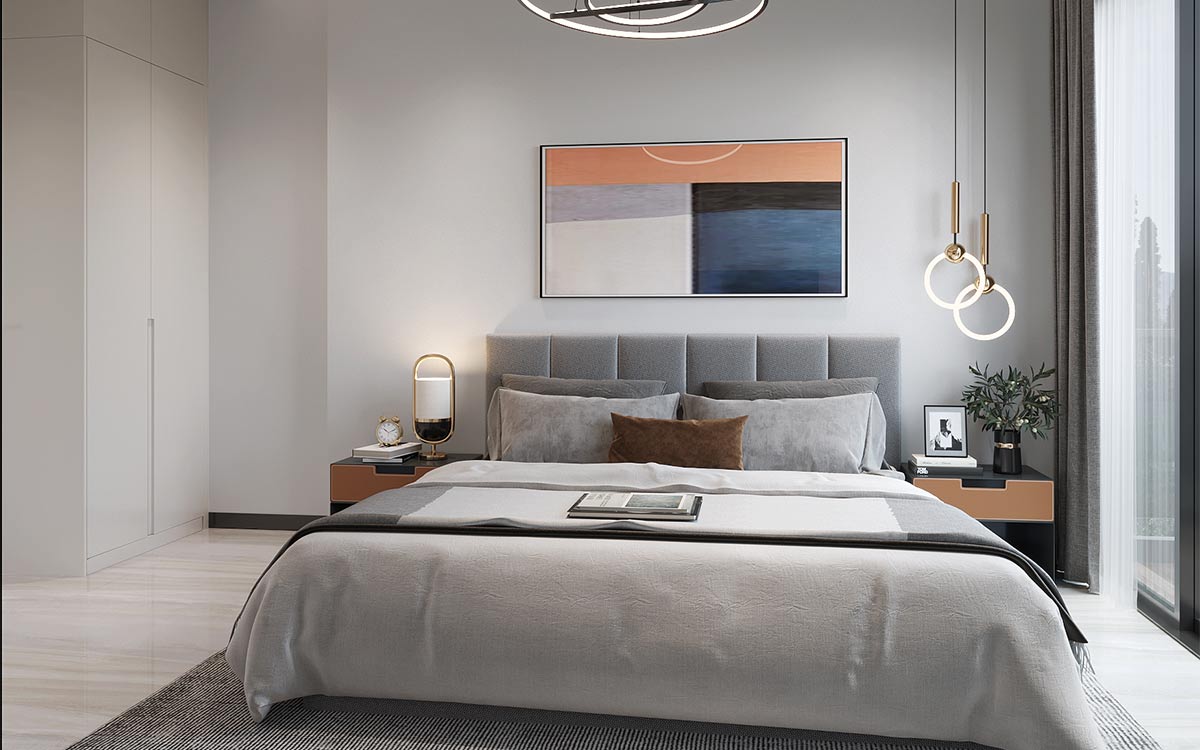 Bedroom Built-in White Wardrobes