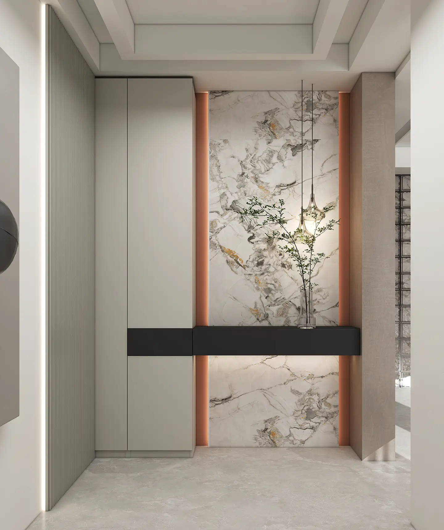 hallway storage cabinets