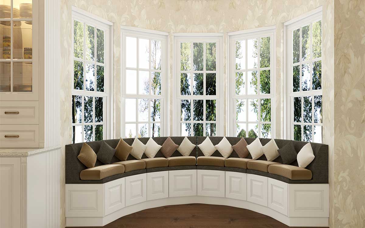 White Shaker cabinets