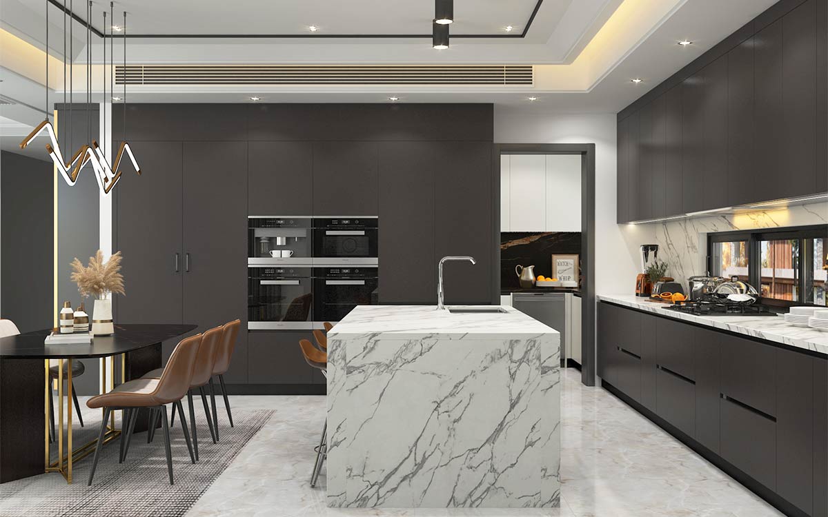 Polyurethane Kitchens in Black