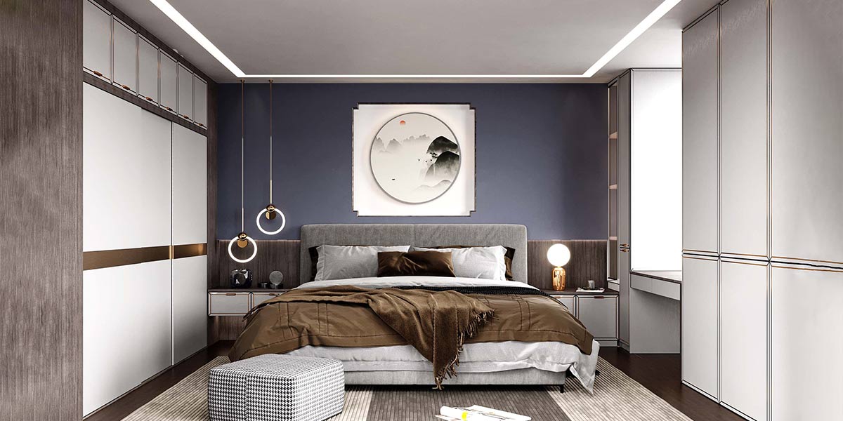 White 3 Door Sliding Wardrobe with Dressing Table OBW22-XY
