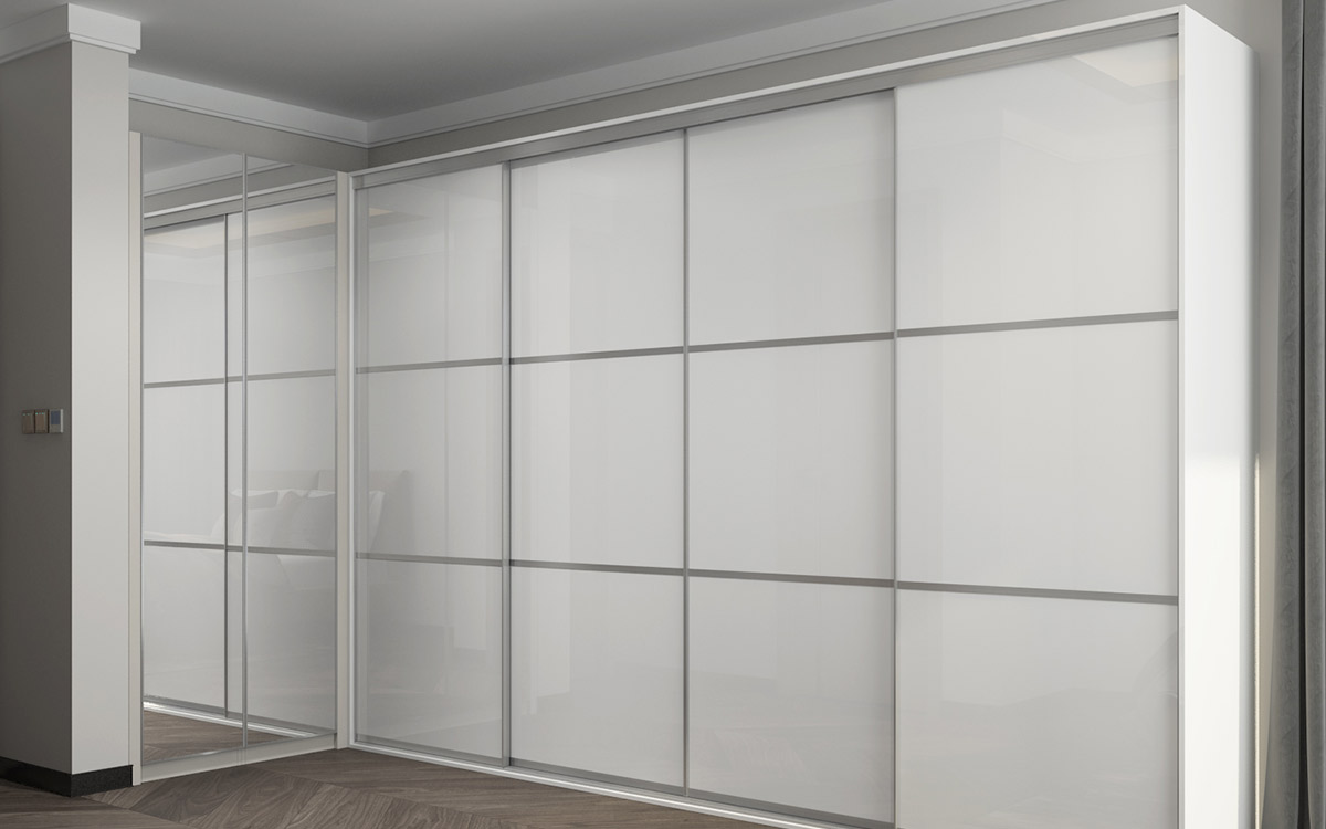 White Wardrobe With Mirror