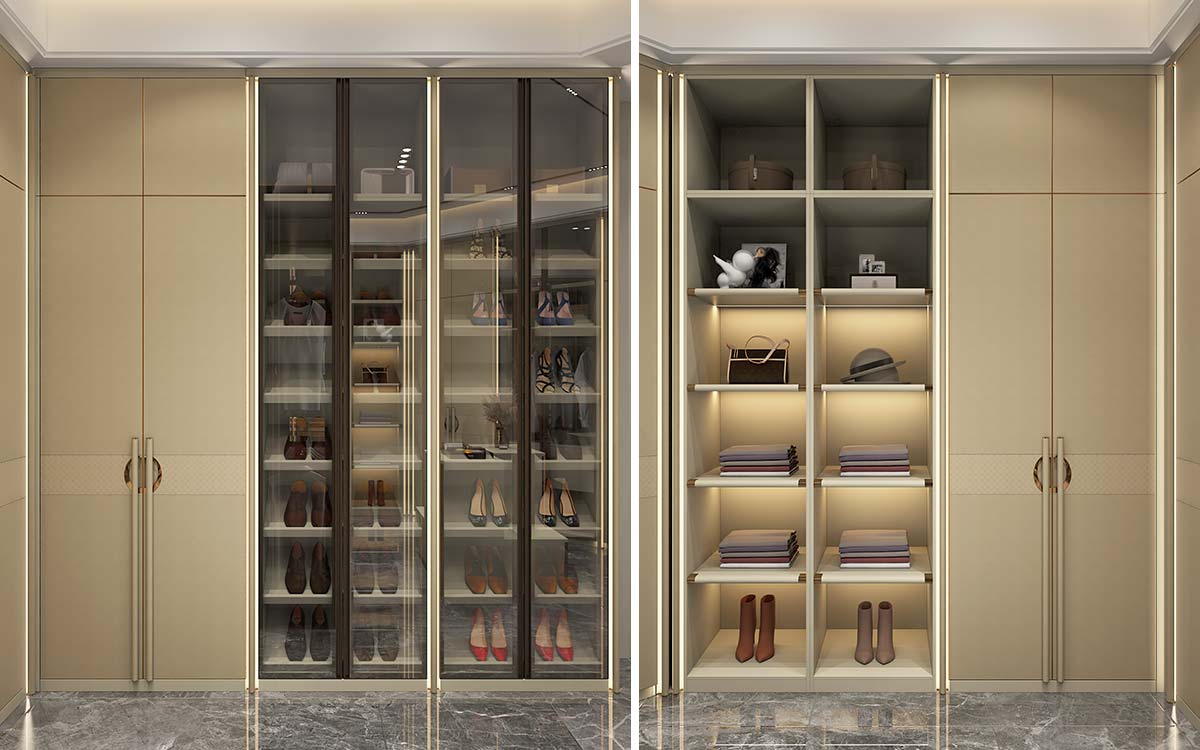 Luxury Walk in Closet with Island