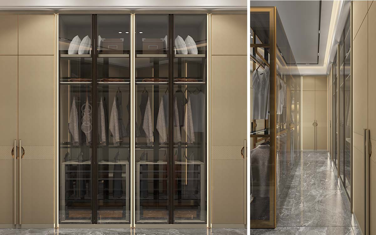 Luxury Walk in Closet with Island