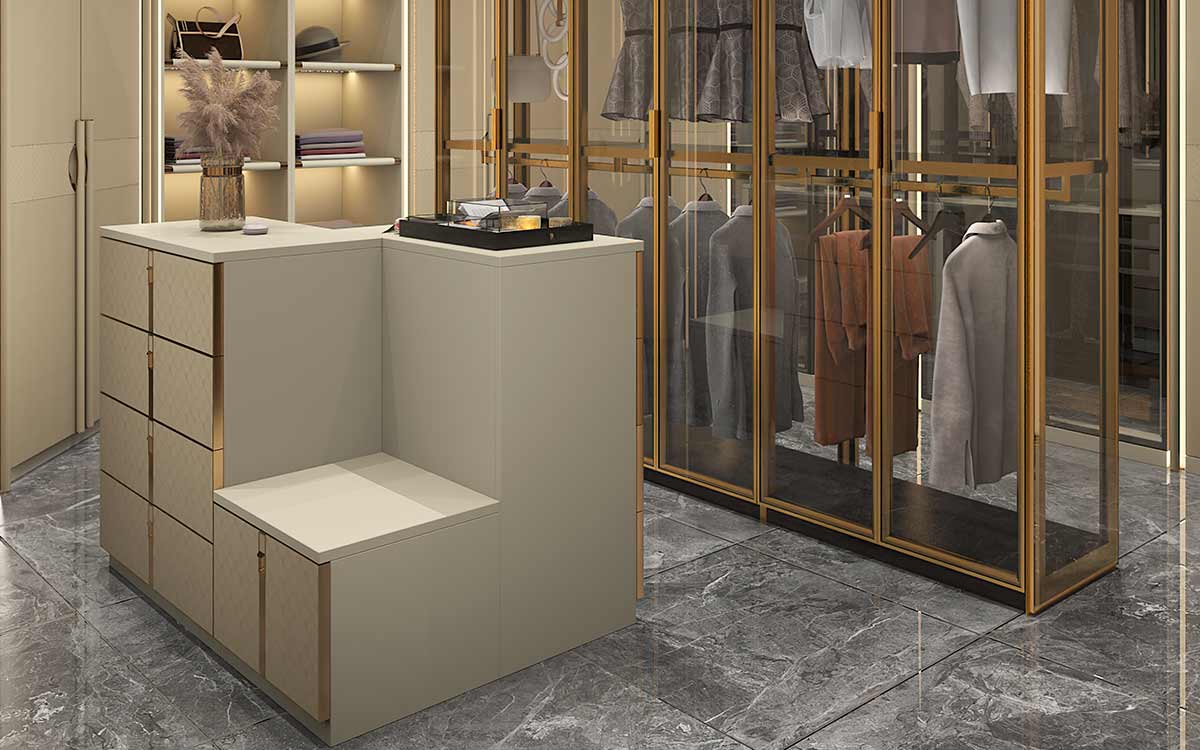 Luxury Walk in Closet with Island