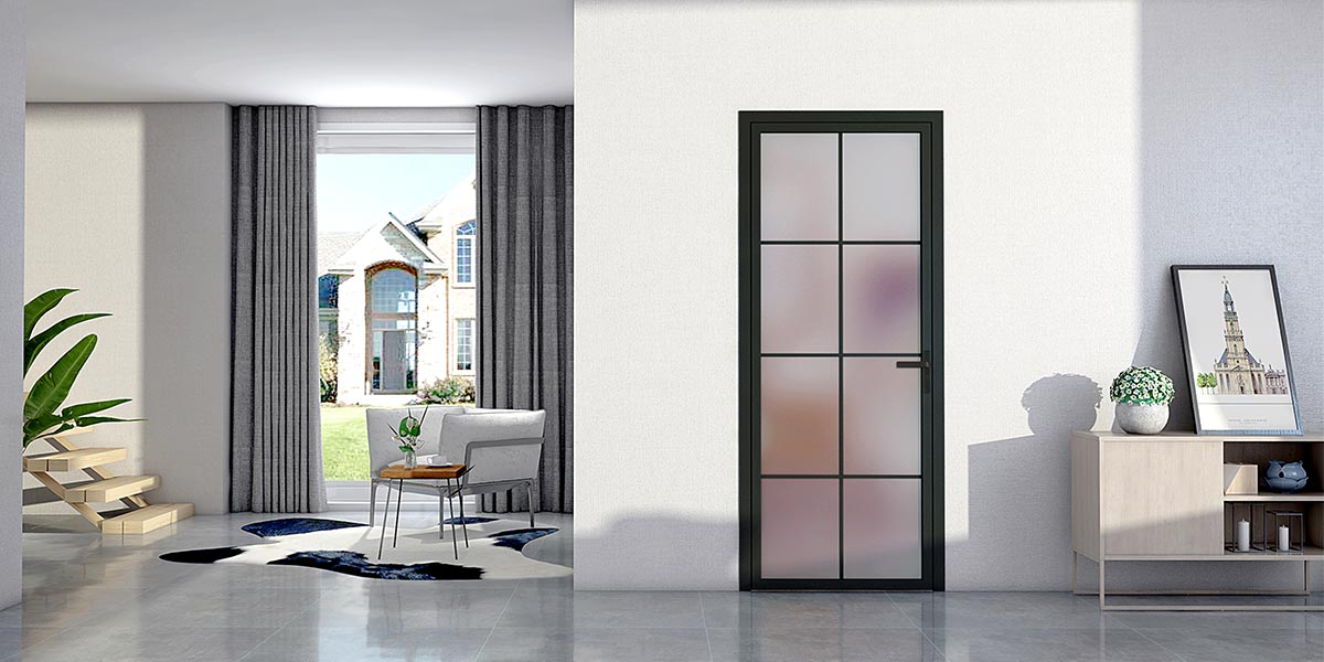 Bathroom and Kitchen Door with Glass 