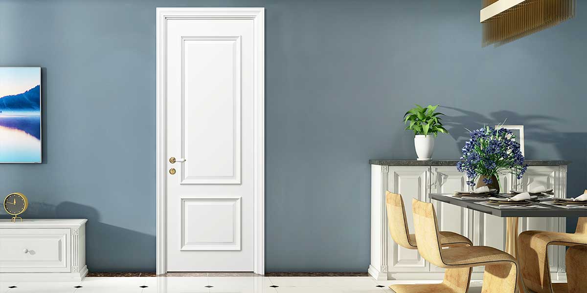 Modern White Painted Raised Door