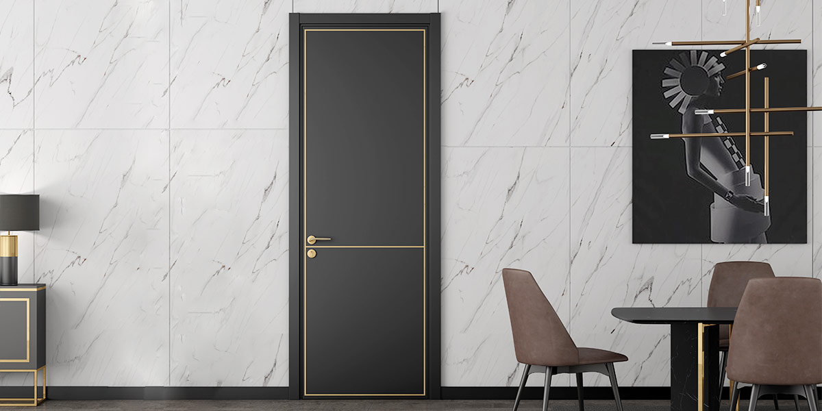Luxury Interior Door in Dark Lacquer Finish OBD21-007