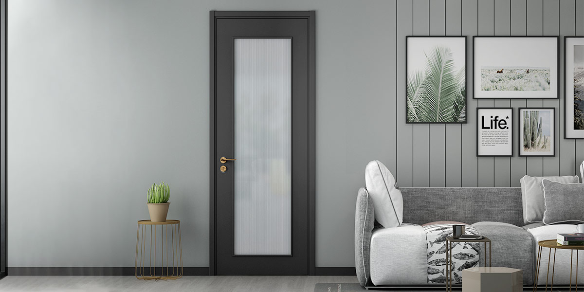 Luxury Interior Door in Dark Lacquer Finish