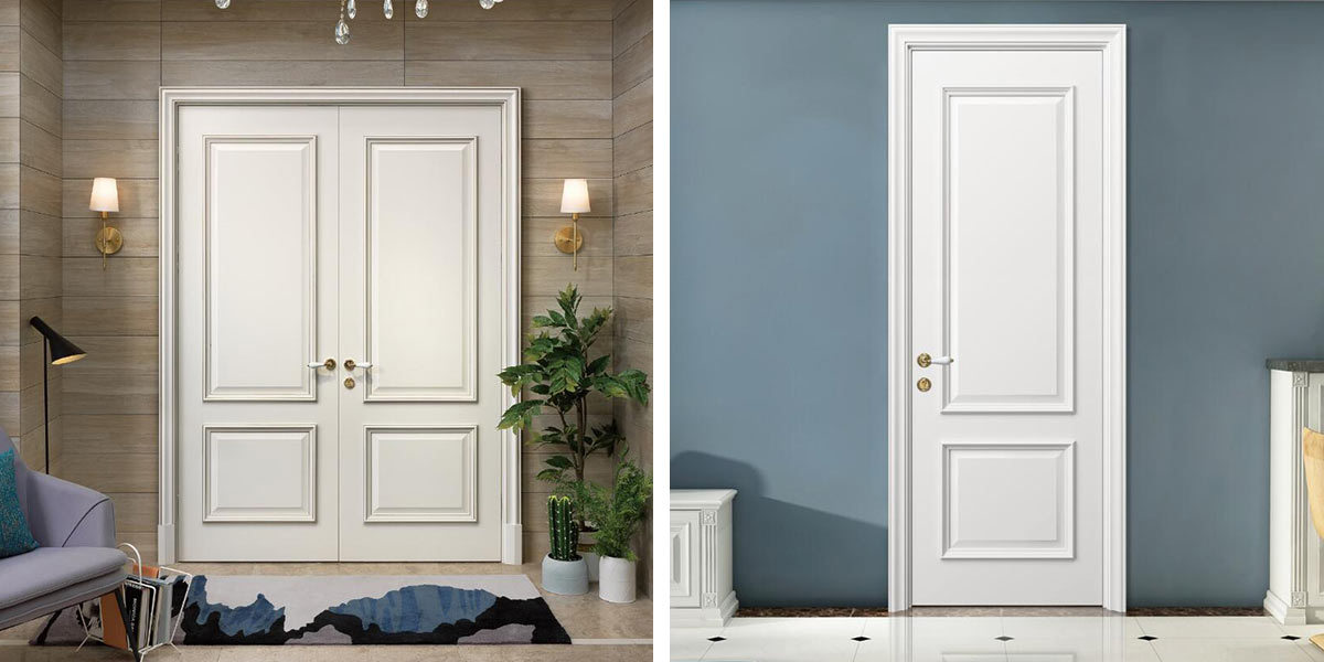 White Lacquer Shaker Interior Door