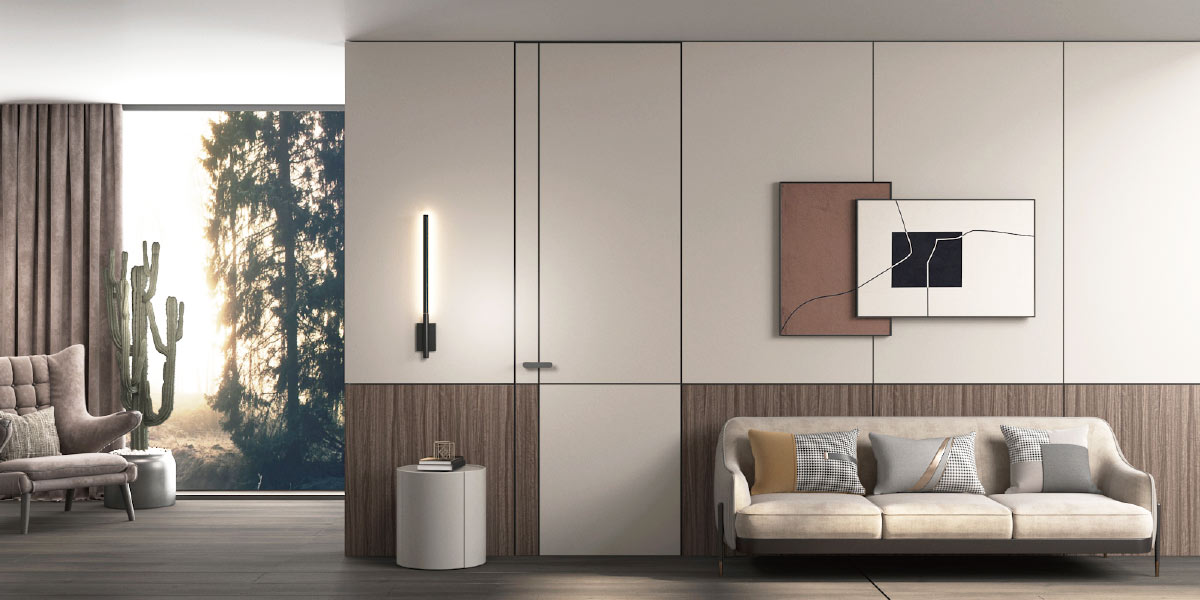 Floor to Ceiling Tall Modern Flush Door OBD22-M01