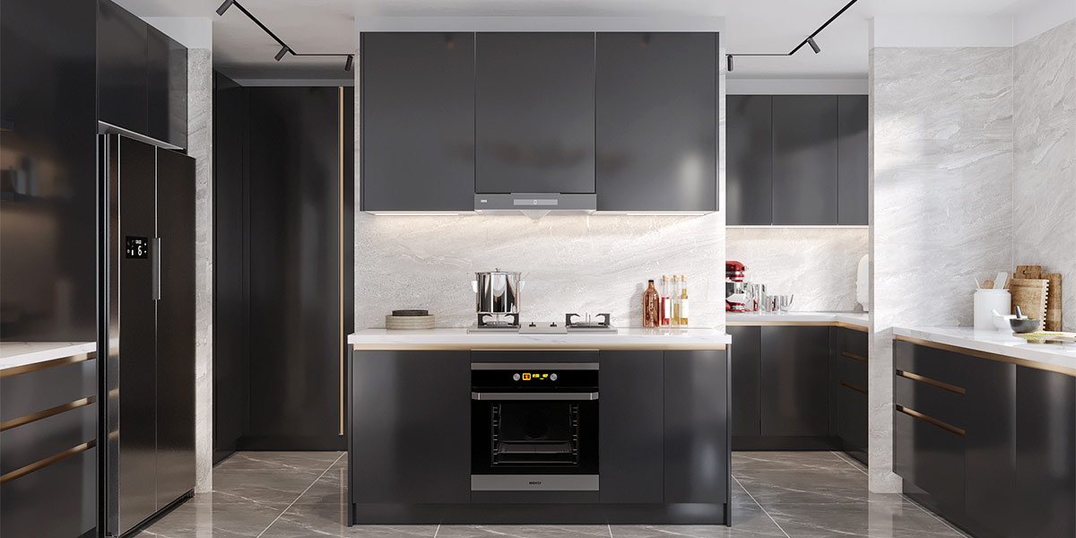 Modern Kitchen Dark Cabinets 