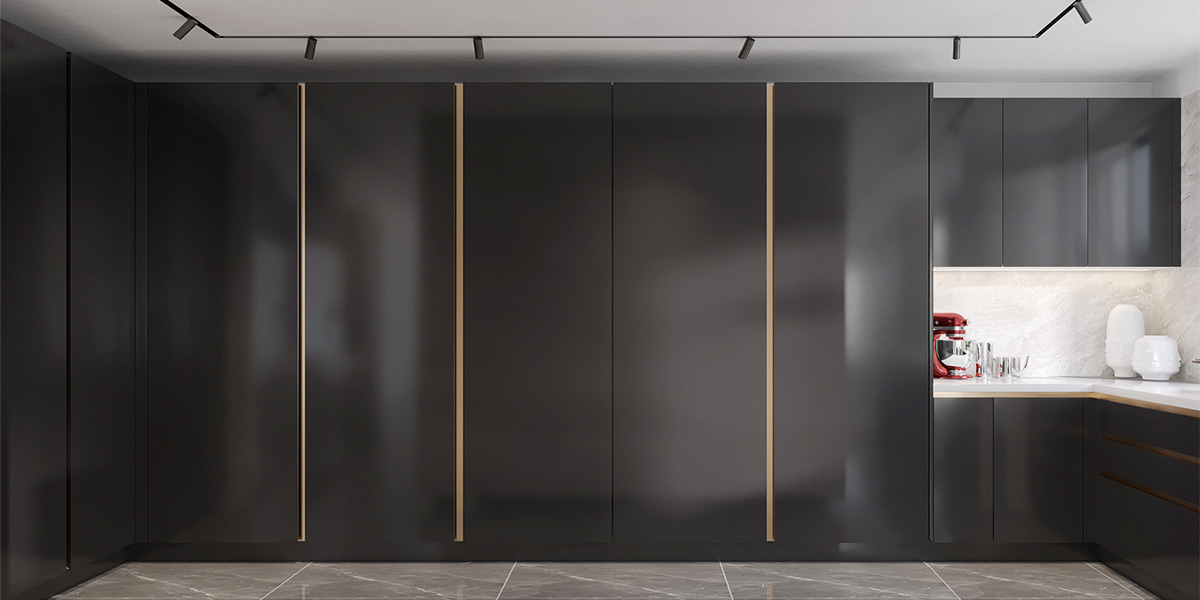 Modern Kitchen Dark Cabinets 