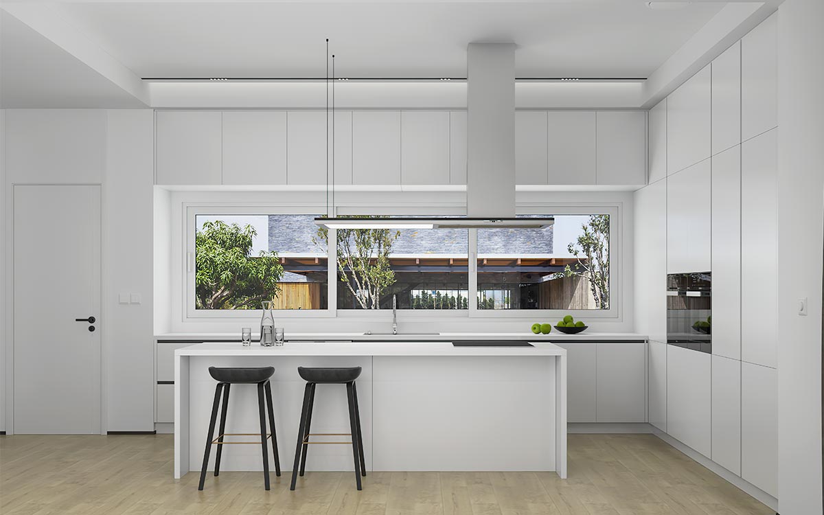 Minimalist Kitchen Design in White