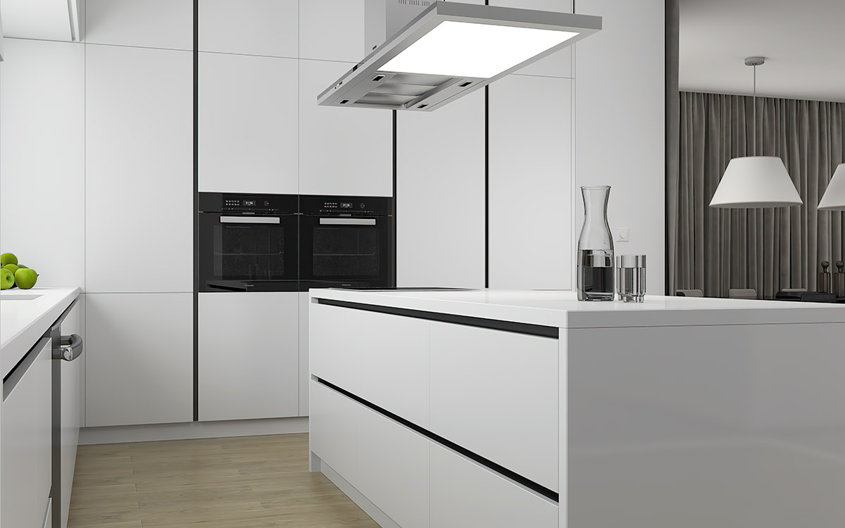 Minimalist Kitchen Design in White