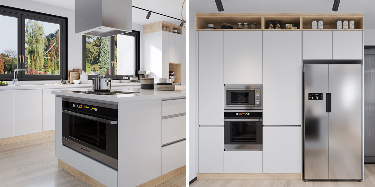 Modern White Scandinavian Kitchen Design