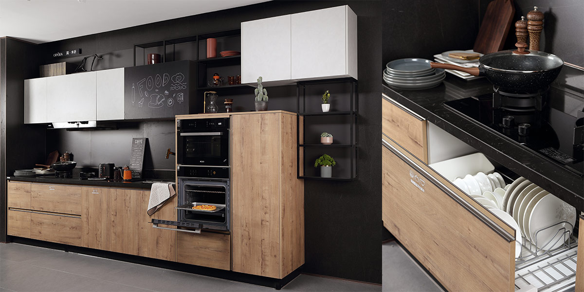 Wood Tune Modular Kitchen design
