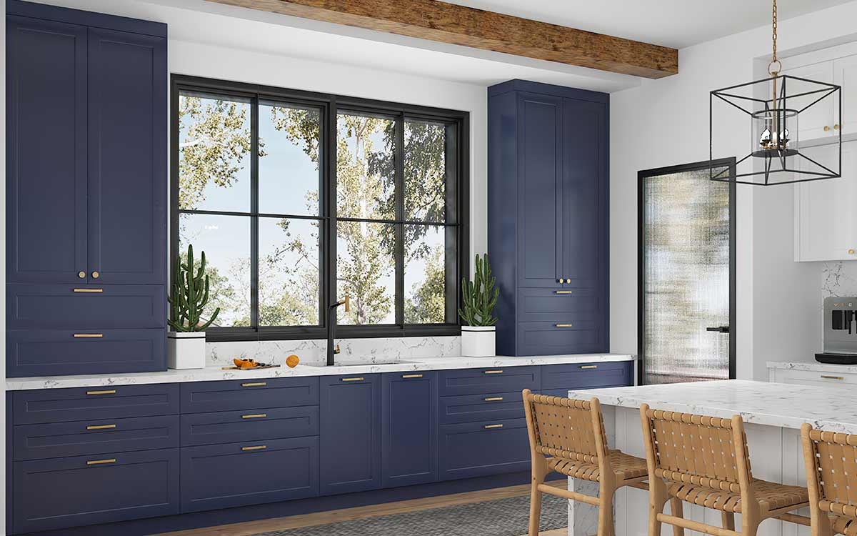 Blue Kitchen Cabinets