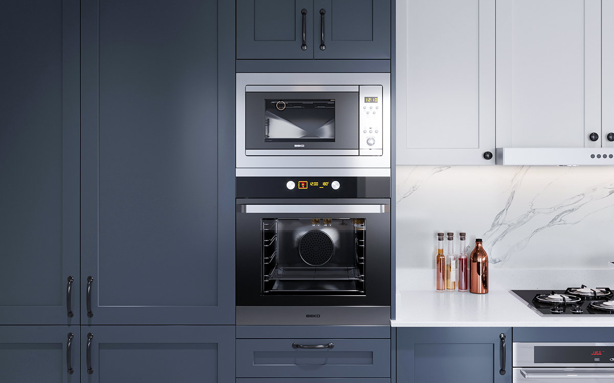 Dark Blue Kitchen Cabinets Shaker Style